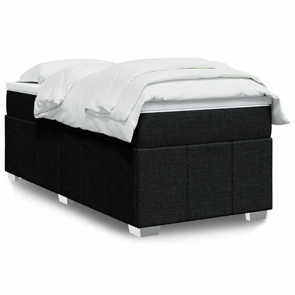 kontinentalseng med madras 100x200 cm stof sort