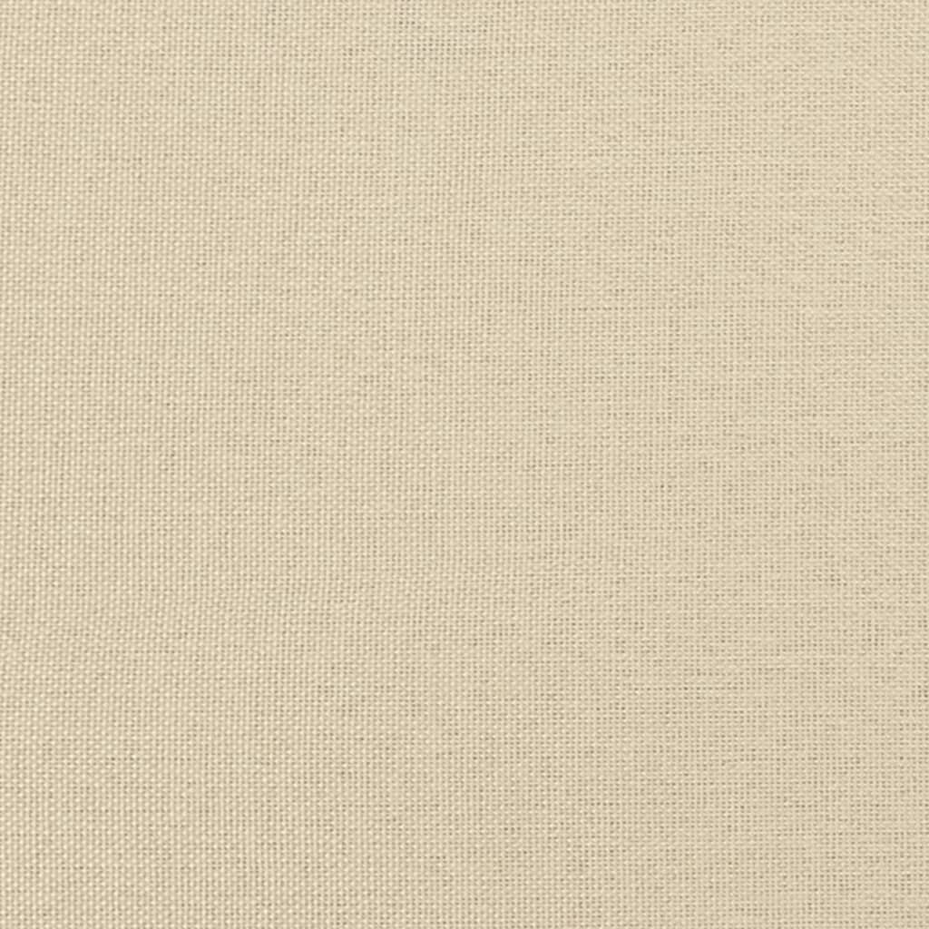 kontinentalseng med madras 160x200 cm stof cremefarvet