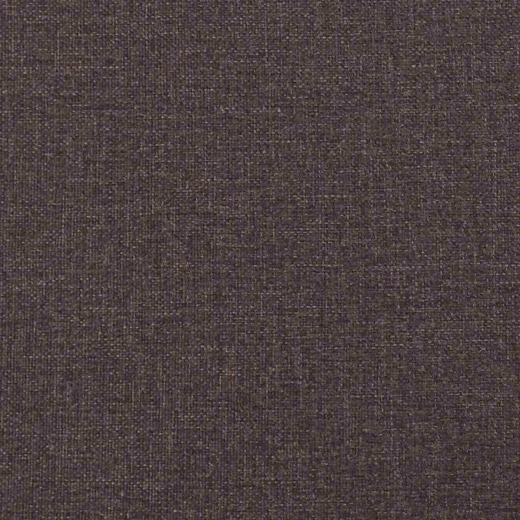 kontinentalseng med madras 80x200 cm stof mørkebrun