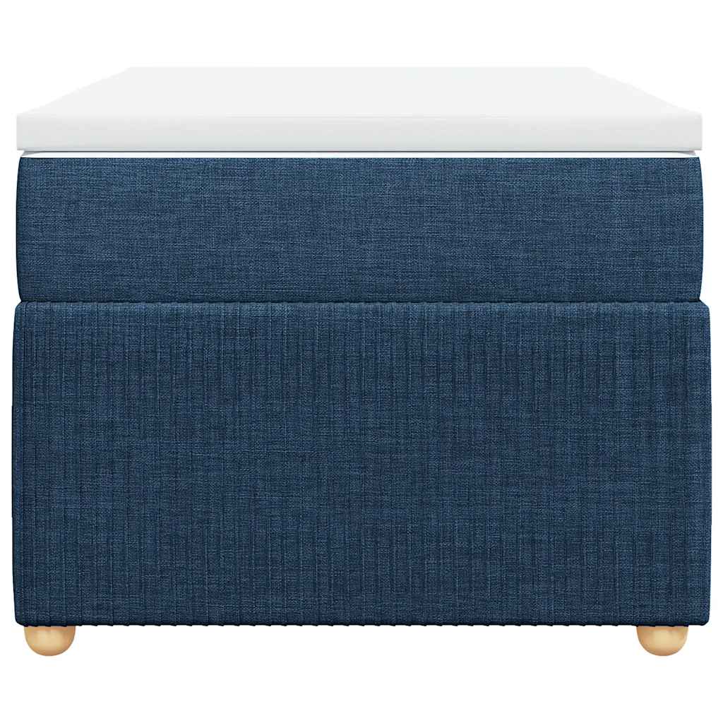 kontinentalseng med madras 90x190 cm stof blå