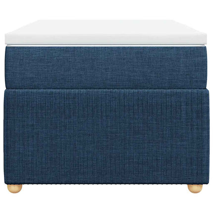 kontinentalseng med madras 90x190 cm stof blå