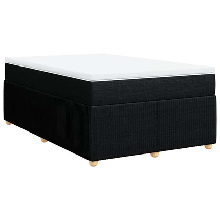 kontinentalseng med madras 120x190 cm stof sort