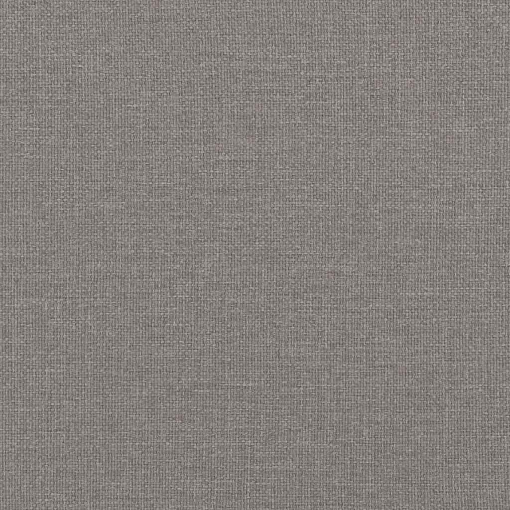 kontinentalseng med madras 120x190 cm stof gråbrun