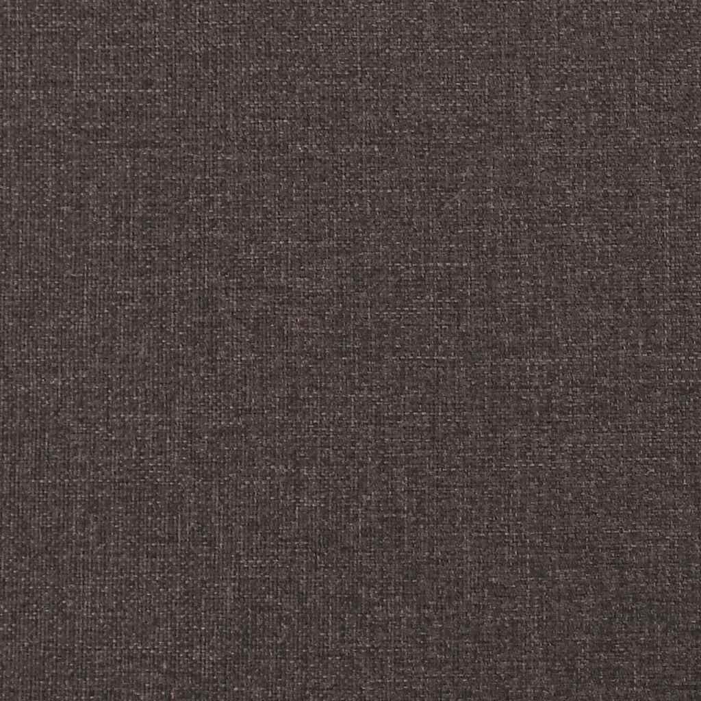 kontinentalseng med madras 140x190 cm stof mørkebrun