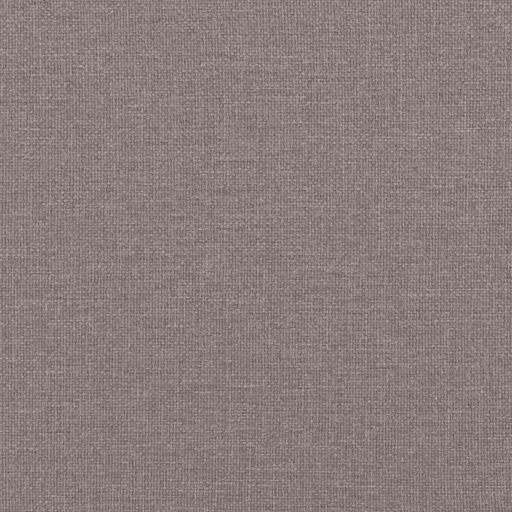 kontinentalseng med madras 140x190 cm stof gråbrun
