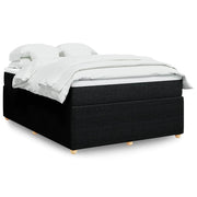 kontinentalseng med madras 160x200 cm stof sort