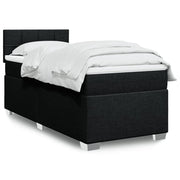 kontinentalseng med madras 90x190 cm stof sort