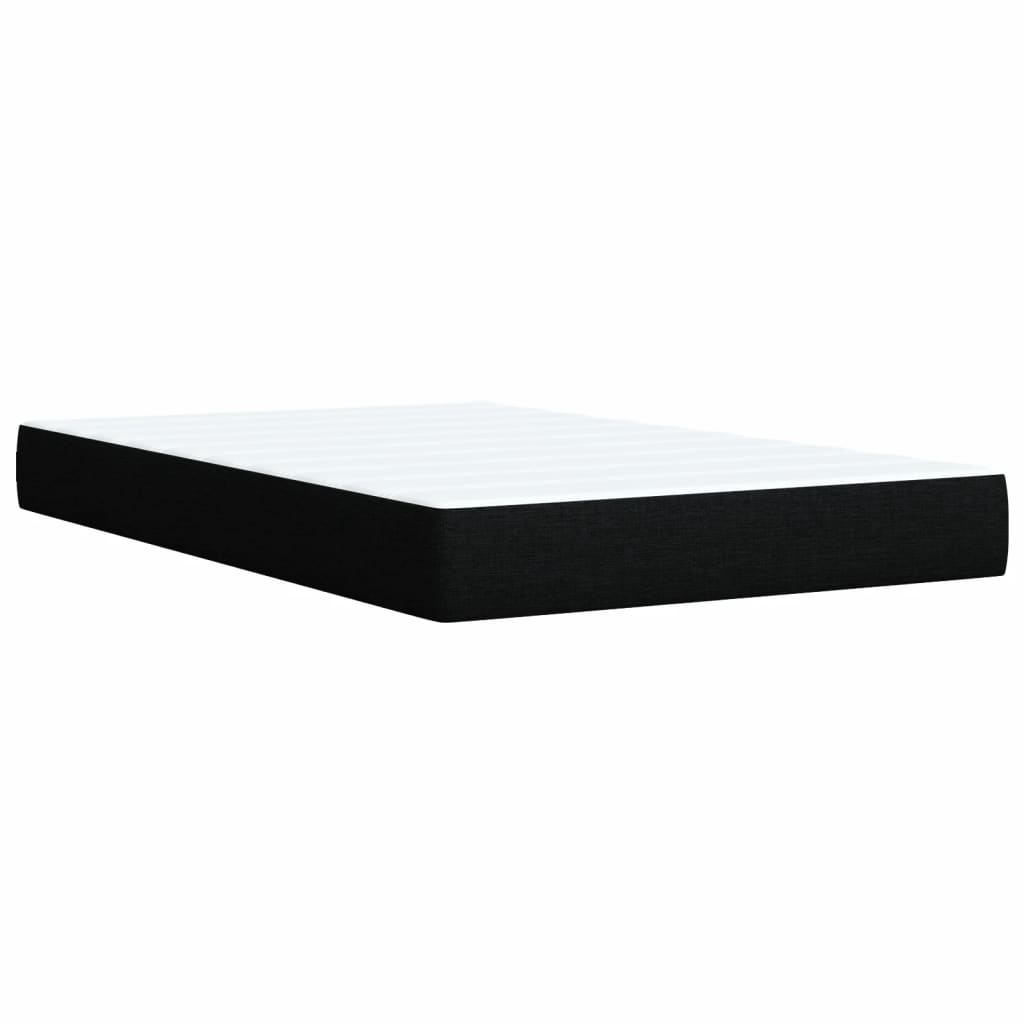 kontinentalseng med madras 90x190 cm stof sort