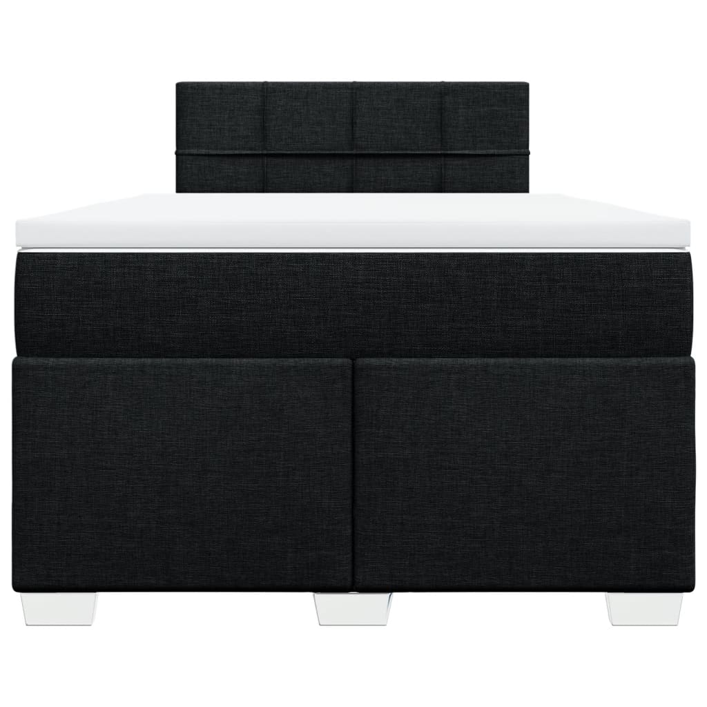 kontinentalseng med madras 120x190 cm stof sort