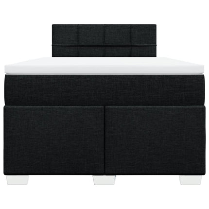kontinentalseng med madras 120x190 cm stof sort