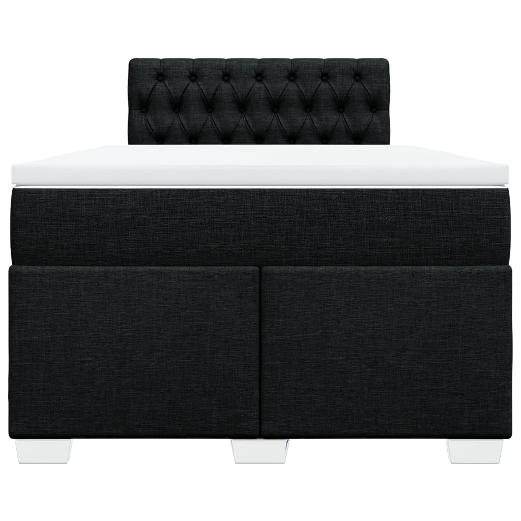 kontinentalseng med madras 120x190 cm stof sort