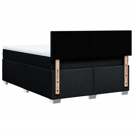 kontinentalseng med madras 140x190 cm stof sort