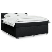 kontinentalseng med madras 180x200 cm stof sort