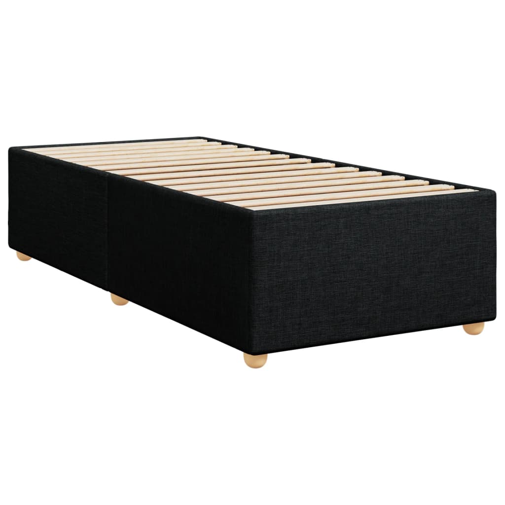 kontinentalseng med madras 100x200 cm stof sort