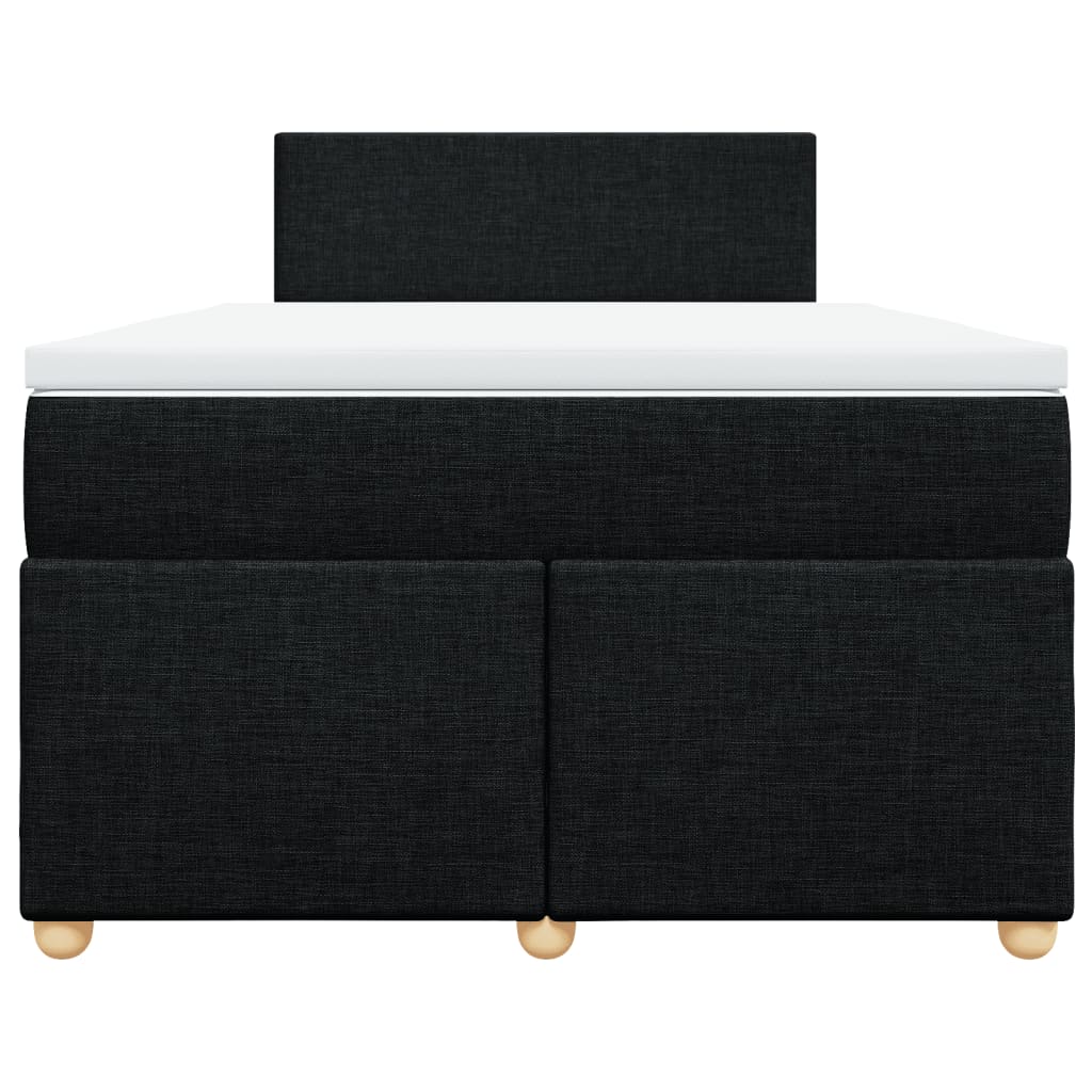 kontinentalseng med madras 120x190 cm stof sort