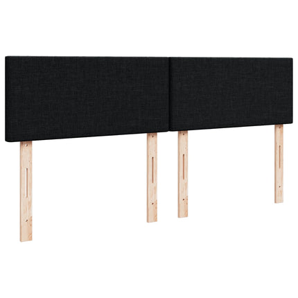 kontinentalseng med madras 180x200 cm stof sort