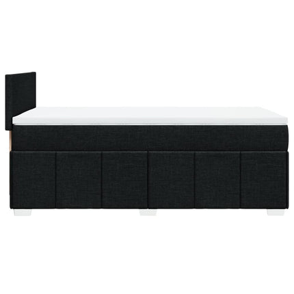kontinentalseng med madras 80x200 cm stof sort