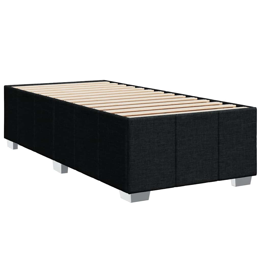 kontinentalseng med madras 80x200 cm stof sort