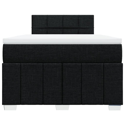 kontinentalseng med madras 120x190 cm stof sort