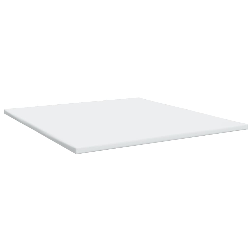 kontinentalseng med madras 200x200 cm kunstlæder hvid