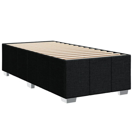 kontinentalseng med madras 90x200 cm stof sort