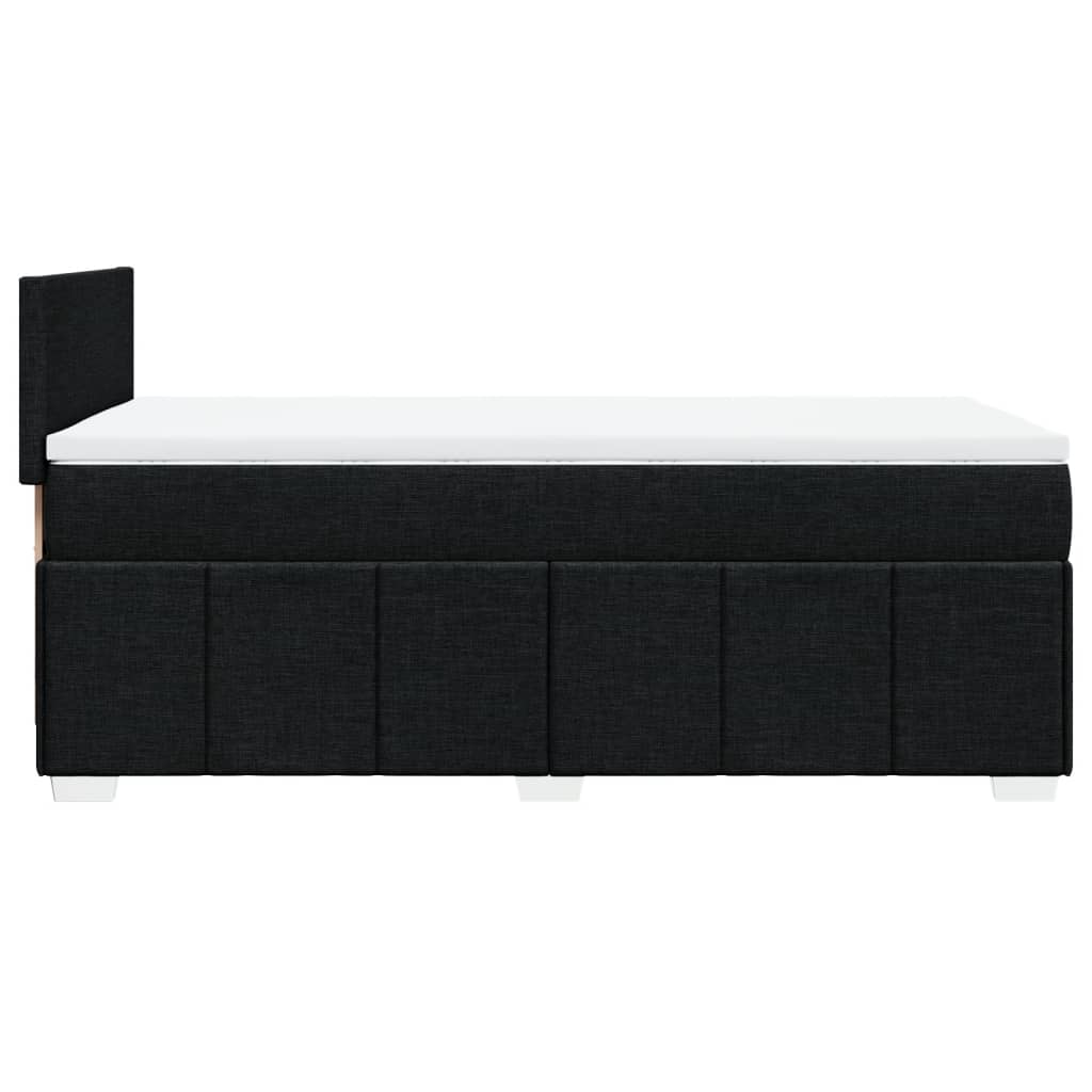 kontinentalseng med madras 100x200 cm stof sort