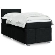 kontinentalseng med madras 100x200 cm stof sort