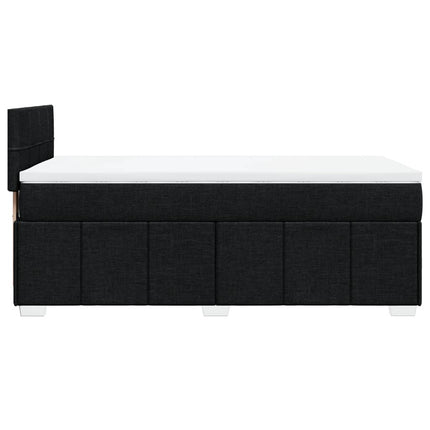 kontinentalseng med madras 100x200 cm stof sort