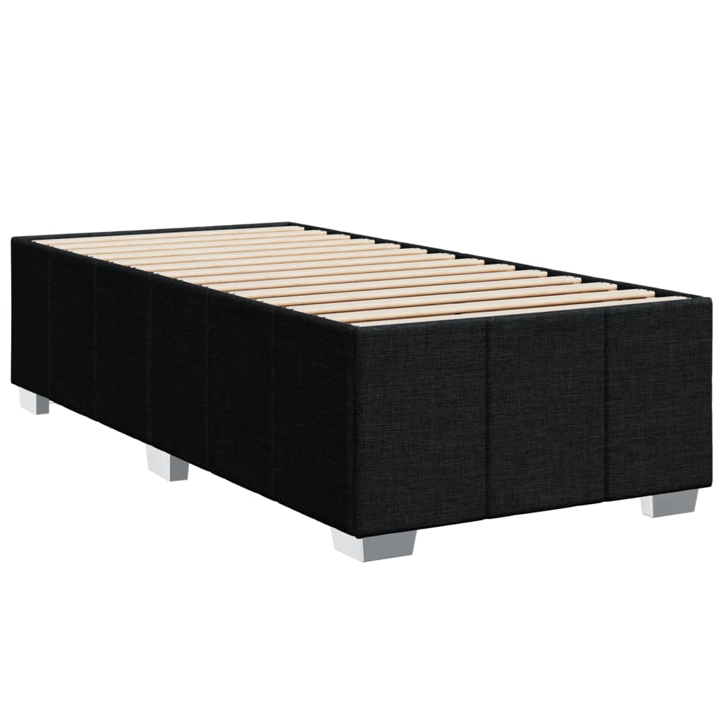kontinentalseng med madras 100x200 cm stof sort