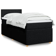kontinentalseng med madras 90x190 cm stof sort