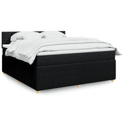 kontinentalseng med madras 180x200 cm stof sort