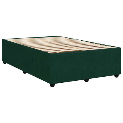 kontinentalseng 120x200 cm fløjl mørkegrøn