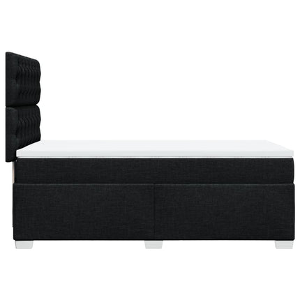 kontinentalseng med madras 80x200 cm stof sort