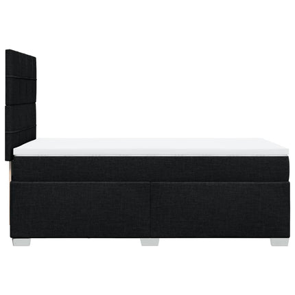 kontinentalseng med madras 90x190 cm stof sort