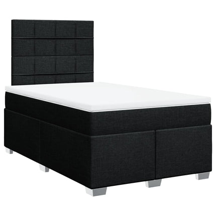 kontinentalseng med madras 120x190 cm stof sort