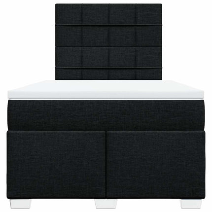 kontinentalseng med madras 120x190 cm stof sort