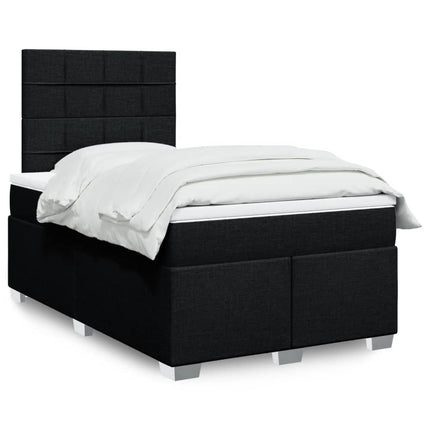kontinentalseng med madras 120x190 cm stof sort