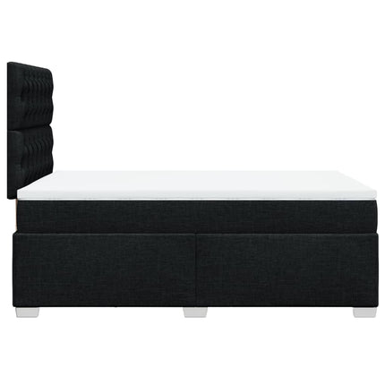 kontinentalseng med madras 120x190 cm stof sort