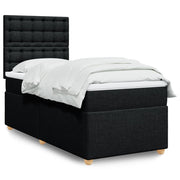 kontinentalseng med madras 80x200 cm stof sort