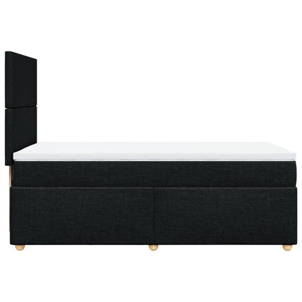 kontinentalseng med madras 90x190 cm stof sort