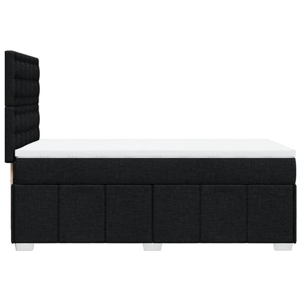 kontinentalseng med madras 90x200 cm stof sort