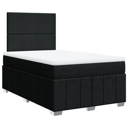 kontinentalseng med madras 120x190 cm stof sort