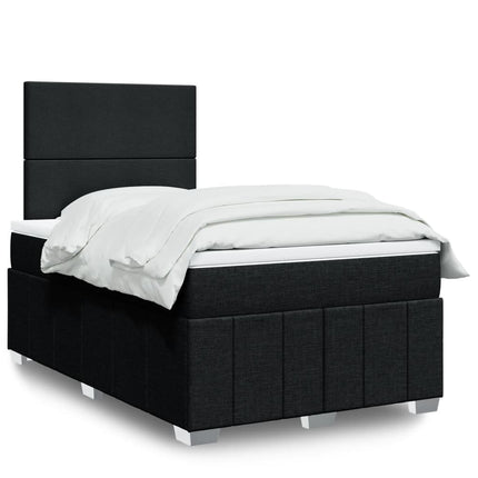 kontinentalseng med madras 120x190 cm stof sort