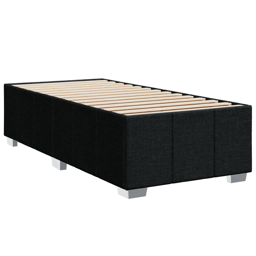 kontinentalseng med madras 100x200 cm stof sort