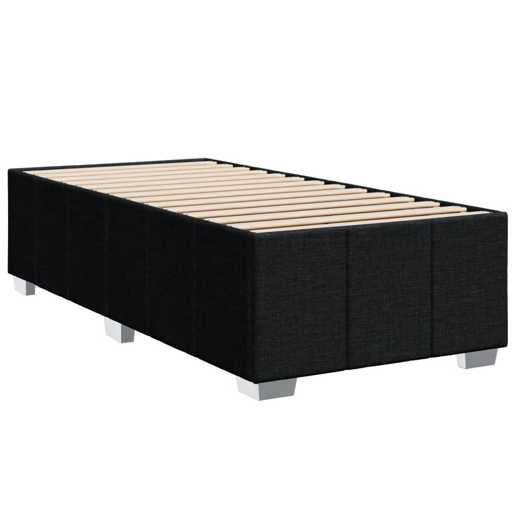 kontinentalseng med madras 100x200 cm stof sort