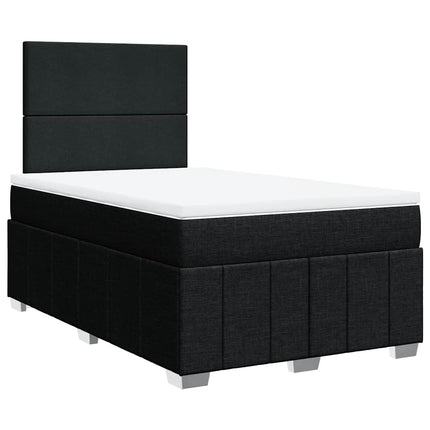kontinentalseng med madras 120x190 cm stof sort