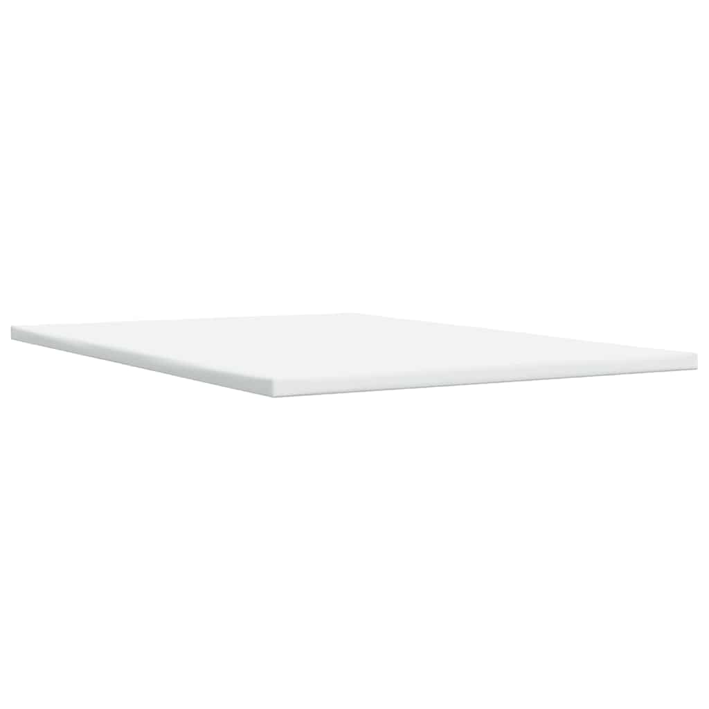 kontinentalseng med madras 140x190 cm stof cremefarvet