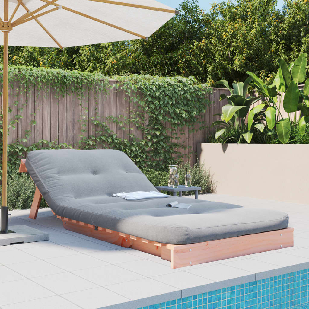 futon med madras 80x206x11 cm massivt fyrretræ