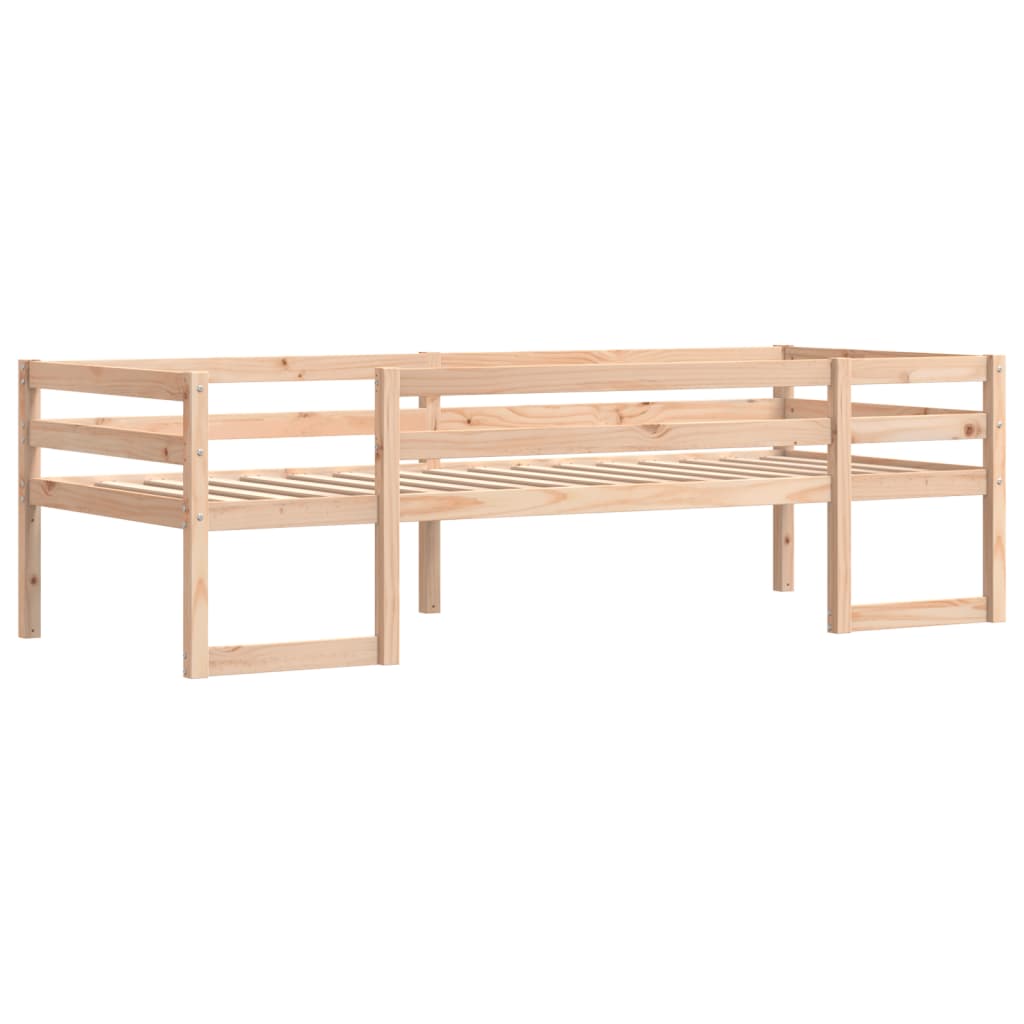 sengeramme til juniorseng 80x200 cm massivt fyrretræ