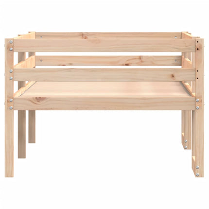 sengeramme til juniorseng 80x200 cm massivt fyrretræ